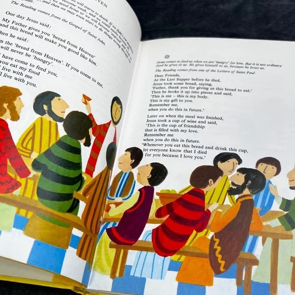 Listen Themes From the Bible Retold for Children AJ McCallen 1981 HC - Picture 8 of 8